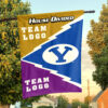 Cougars vs Custom Team House Divided Flag, Personalized Spirit Flag