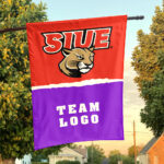 Cougars vs Custom Team House Divided Flag, Personalized Spirit Flag