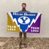 Cougars vs Custom Team House Divided Flag, Personalized Spirit Flag 2 Cougars vs Custom Team House Divided Flag, Personalized Spirit Flag