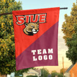 Cougars vs Custom Team House Divided Flag, Personalized Split Flag