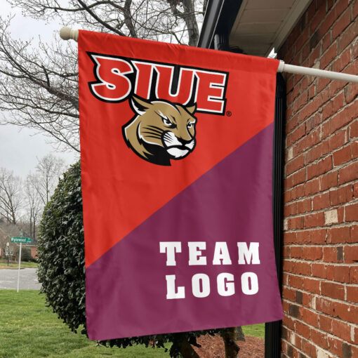 Cougars vs Custom Team House Divided Flag, Personalized Split Flag