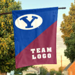 Cougars vs Custom Team House Divided Flag, Personalized Team Flag