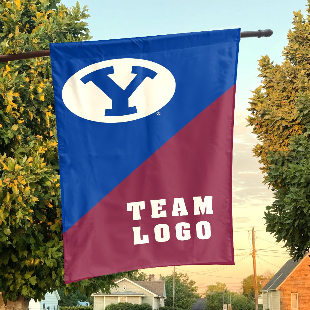 Cougars vs Custom Team House Divided Flag, Personalized Team Flag Cougars vs Custom Team House Divided Flag, Personalized Team Flag
