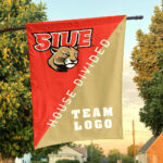 Cougars vs Custom Team House Divided Flag, Personalized Team Flag