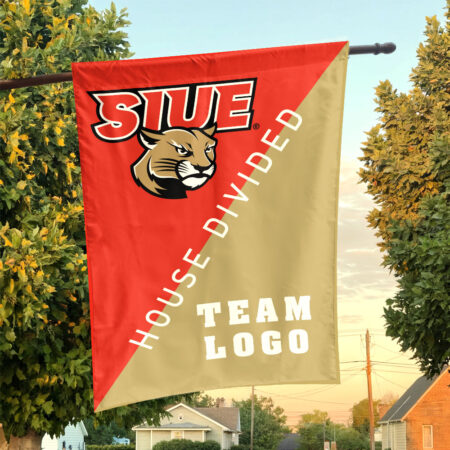 Cougars vs Custom Team House Divided Flag, Personalized Team Flag