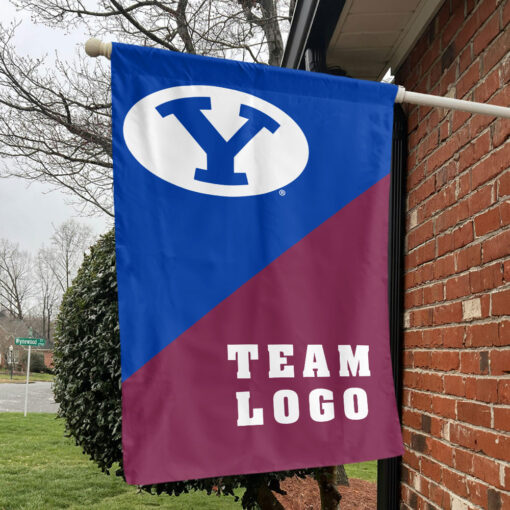 Cougars vs Custom Team House Divided Flag, Personalized Team Flag Cougars vs Custom Team House Divided Flag, Personalized Team Flag