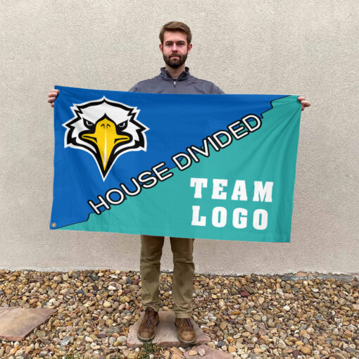 Eagles vs Custom Team House Divided Flag, College Custom Flag