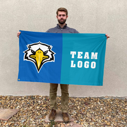 Eagles vs Custom Team House Divided Flag, Custom NCAA Flag