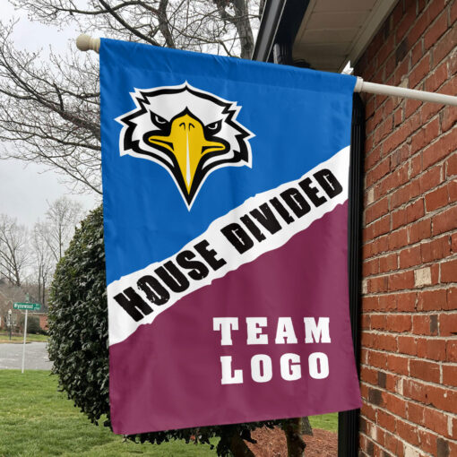 Eagles vs Custom Team House Divided Flag, Custom Rivalry Flag