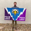 Eagles vs Custom Team House Divided Flag, Custom Spirit Flag
