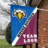 Eagles vs Custom Team House Divided Flag, Custom Split Flag
