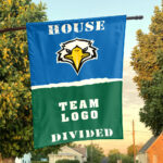 Eagles vs Custom Team House Divided Flag, NCAA College Flag