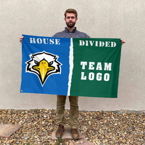Eagles vs Custom Team House Divided Flag, NCAA College Flag