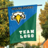 Eagles vs Custom Team House Divided Flag, NCAA Custom Flag