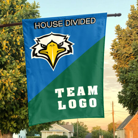 Eagles vs Custom Team House Divided Flag, NCAA Custom Flag