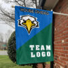 Eagles vs Custom Team House Divided Flag, NCAA Custom Flag