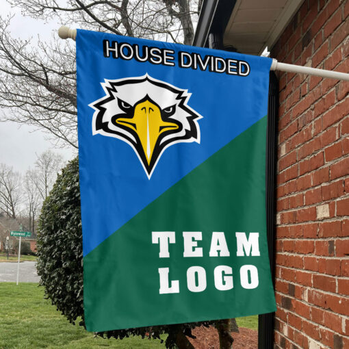 Eagles vs Custom Team House Divided Flag, NCAA Custom Flag