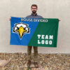Eagles vs Custom Team House Divided Flag, NCAA Custom Flag
