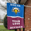 Eagles vs Custom Team House Divided Flag, NCAA House Flag