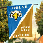 Eagles vs Custom Team House Divided Flag, NCAA Rivalry Flag
