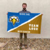 Eagles vs Custom Team House Divided Flag, NCAA Rivalry Flag