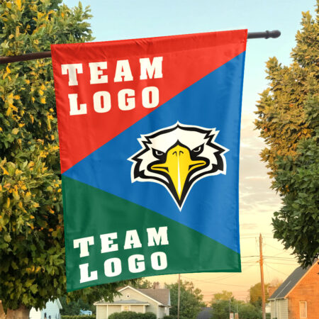 Eagles vs Custom Team House Divided Flag, NCAA Spirit Flag