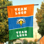 Eagles vs Custom Team House Divided Flag, NCAA Two Team Flag