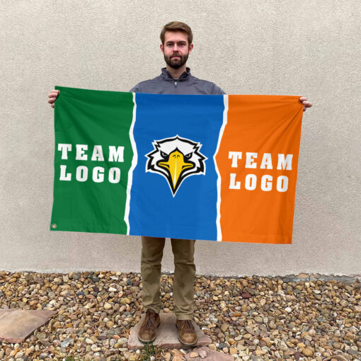 Eagles vs Custom Team House Divided Flag, NCAA Two Team Flag