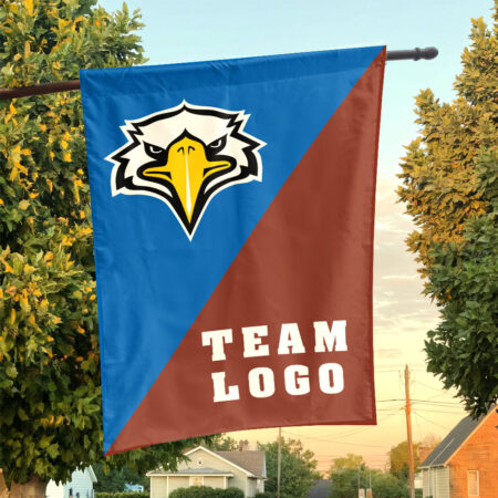 Eagles vs Custom Team House Divided Flag, Personalized College Flag