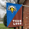 Eagles vs Custom Team House Divided Flag, Personalized College Flag