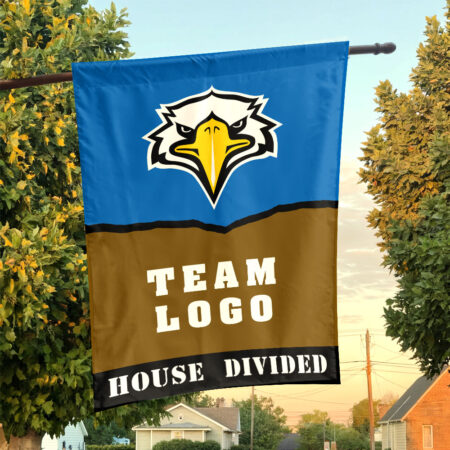 Eagles vs Custom Team House Divided Flag, Personalized House Flag
