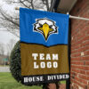 Eagles vs Custom Team House Divided Flag, Personalized House Flag