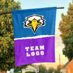 Eagles vs Custom Team House Divided Flag, Personalized NCAA Flag