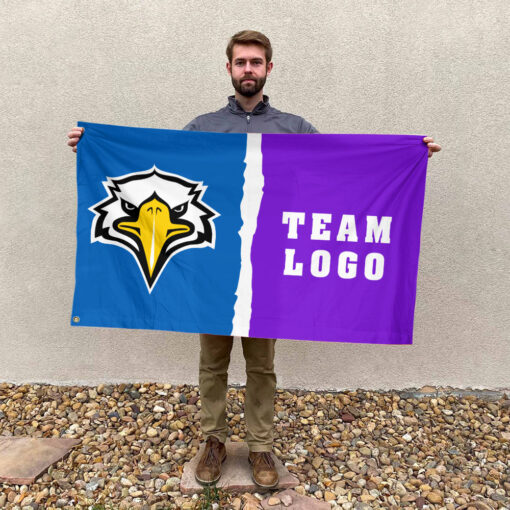 Eagles vs Custom Team House Divided Flag, Personalized NCAA Flag