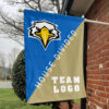 Eagles vs Custom Team House Divided Flag, Personalized Split Flag