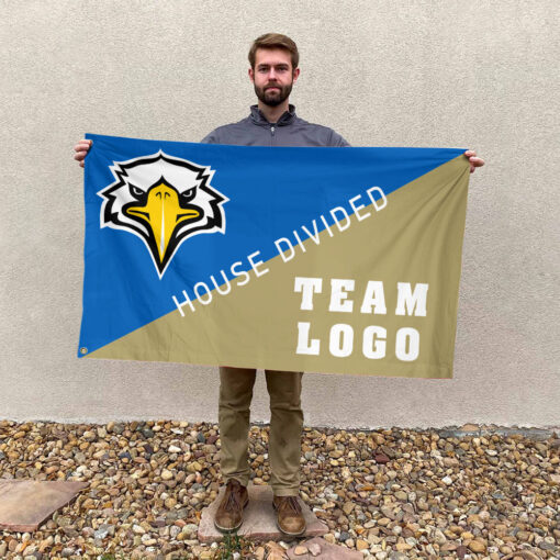 Eagles vs Custom Team House Divided Flag, Personalized Split Flag