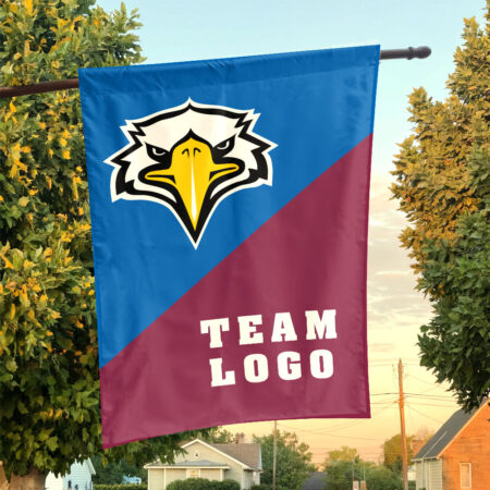 Eagles vs Custom Team House Divided Flag, Personalized Team Flag