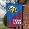 Eagles vs Custom Team House Divided Flag, Personalized Team Flag