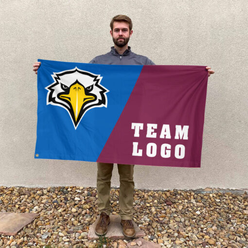 Eagles vs Custom Team House Divided Flag, Personalized Team Flag