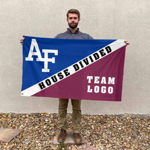 Falcons vs Custom Team House Divided Flag, Custom Split Flag Falcons vs Custom Team House Divided Flag, Custom Split Flag