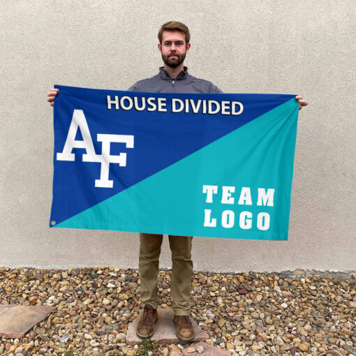 Falcons vs Custom Team House Divided Flag, Custom Team Flag Falcons vs Custom Team House Divided Flag, Custom Team Flag