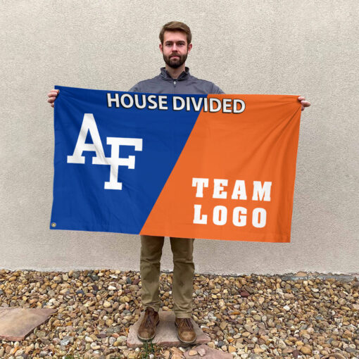 Falcons vs Custom Team House Divided Flag, NCAA Custom Flag Falcons vs Custom Team House Divided Flag, NCAA Custom Flag