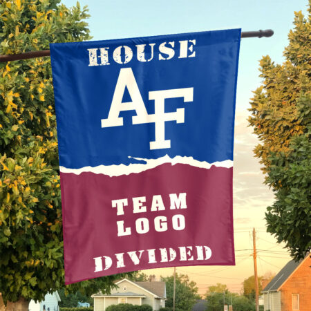 Falcons vs Custom Team House Divided Flag, NCAA House Flag