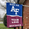 Falcons vs Custom Team House Divided Flag, NCAA House Flag 1 Falcons vs Custom Team House Divided Flag, NCAA House Flag