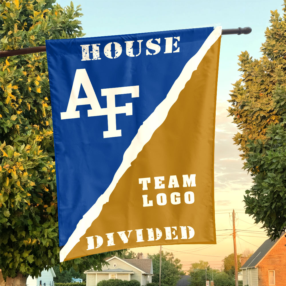 Falcons vs Custom Team House Divided Flag, NCAA Rivalry Flag Falcons vs Custom Team House Divided Flag, NCAA Rivalry Flag