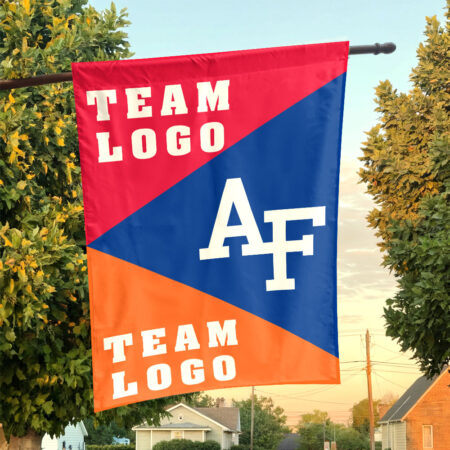 Falcons vs Custom Team House Divided Flag, NCAA Spirit Flag