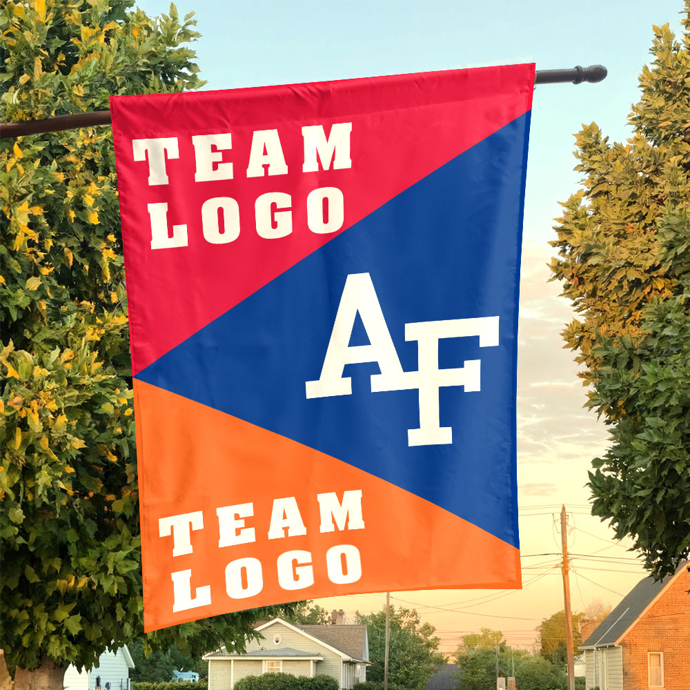 Falcons vs Custom Team House Divided Flag, NCAA Spirit Flag Falcons vs Custom Team House Divided Flag, NCAA Spirit Flag