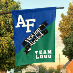 Falcons vs Custom Team House Divided Flag, NCAA Team Flag