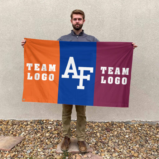 Falcons vs Custom Team House Divided Flag, NCAA Two Team Flag Falcons vs Custom Team House Divided Flag, NCAA Two Team Flag