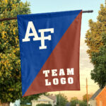 Falcons vs Custom Team House Divided Flag, Personalized College Flag